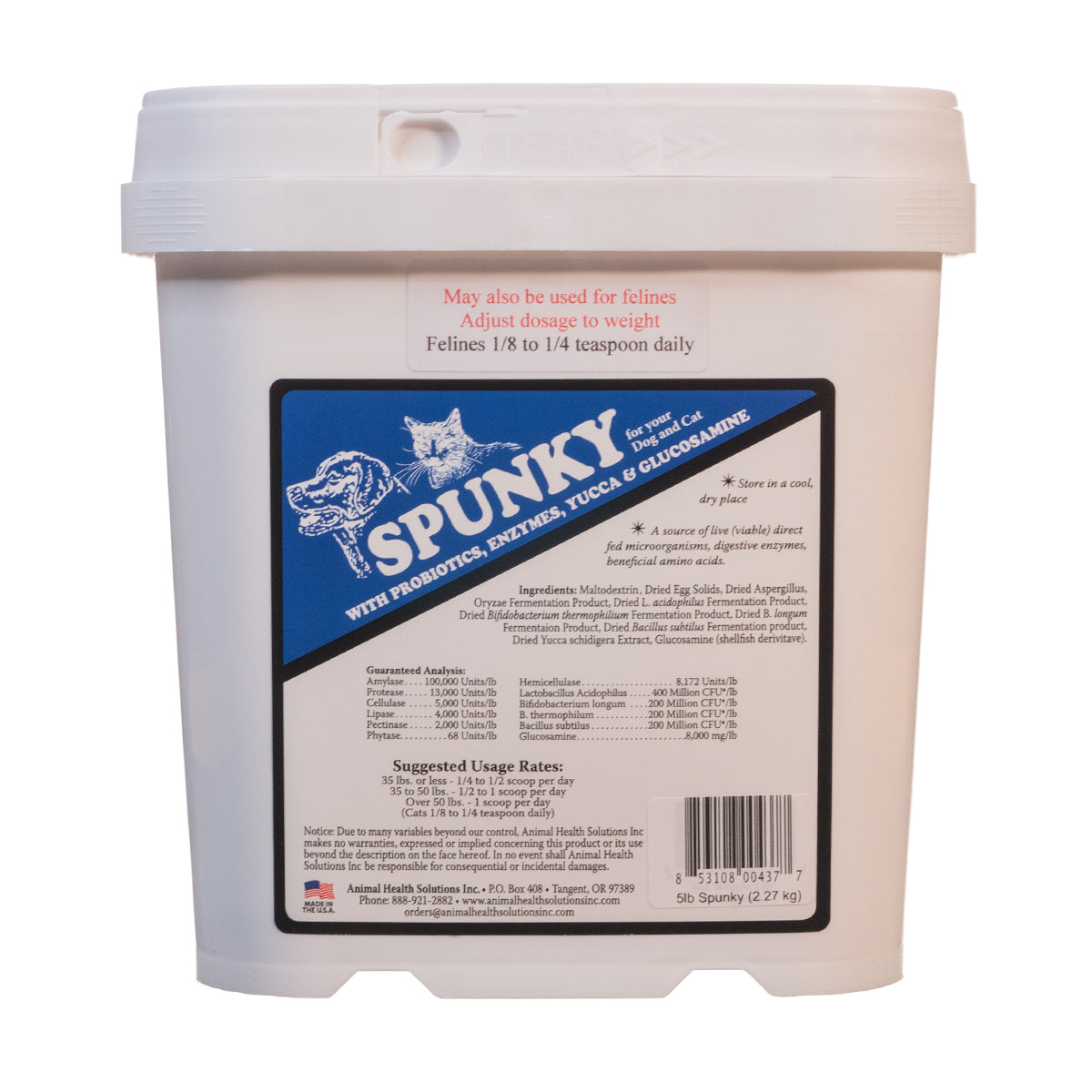 Spunky Animal Health Solutions Inc